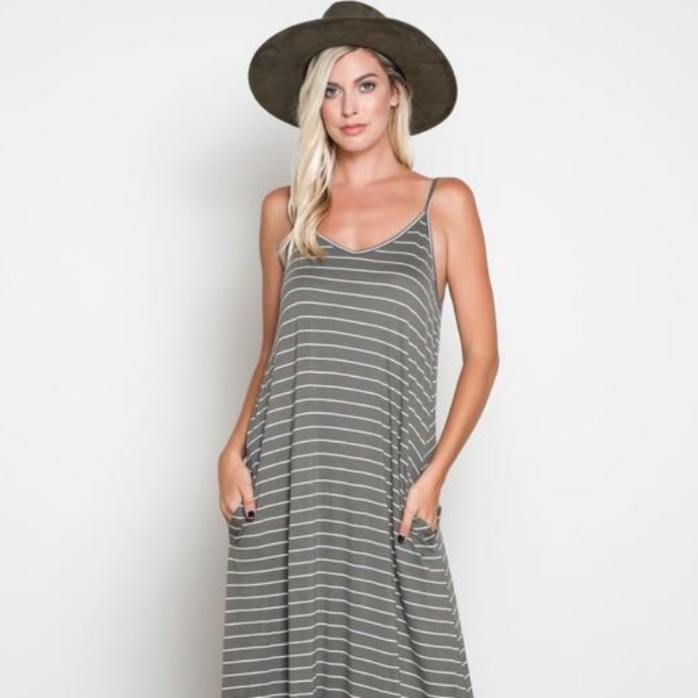 Striped Maxi Dress